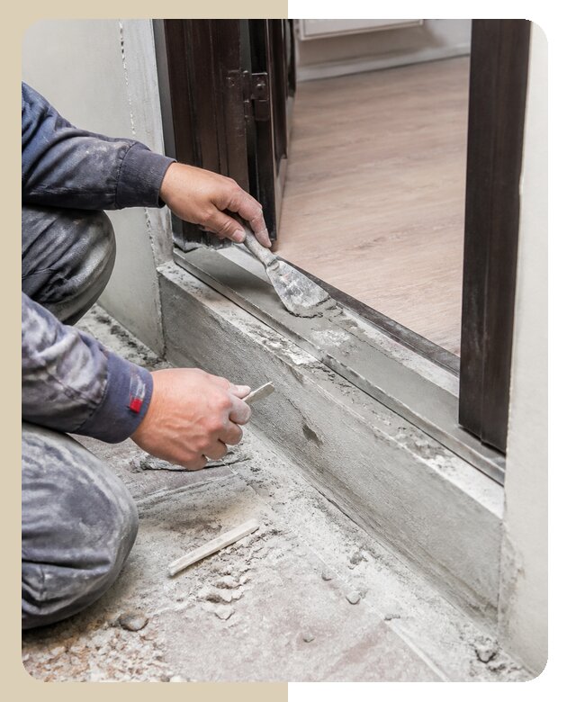 Профессиональный ремонт порога двери в Озёрске под ключ