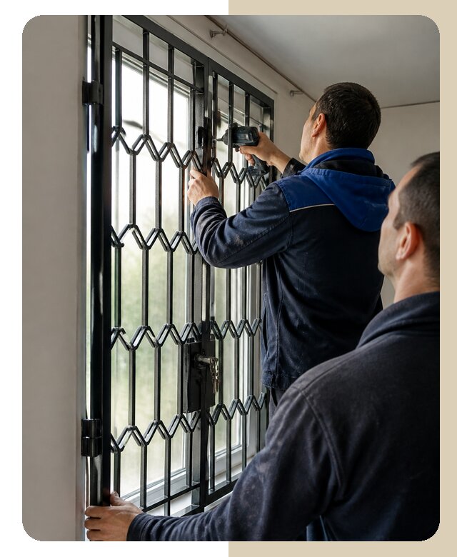 Установка распашных решеток в Озёрске цена от 6592 р. | ДвериЛегко-Озр
